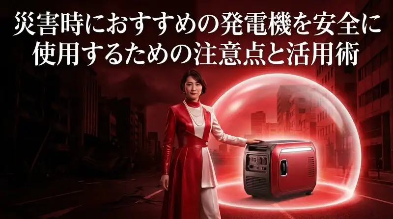 災害時におすすめの発電機を安全に使用するための注意点と活用術