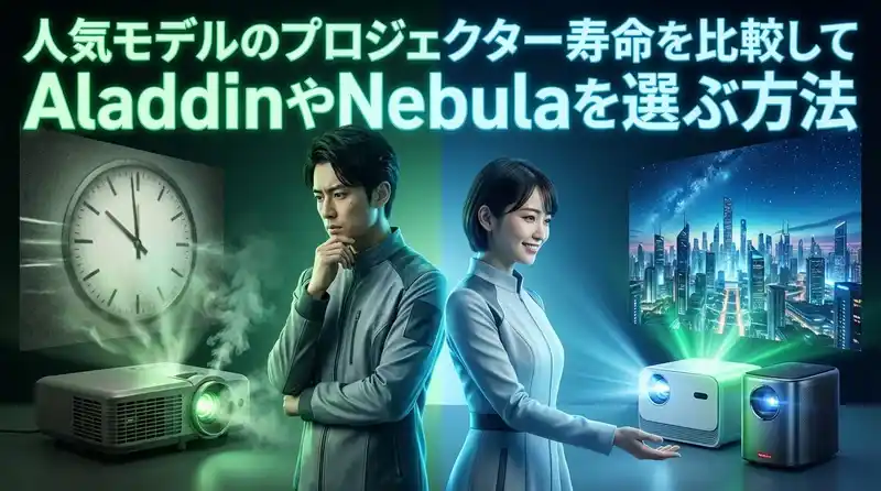 人気モデルのプロジェクター寿命を比較してAladdinやNebulaを選ぶ方法