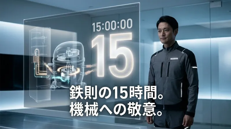 東京ガスのガイドでも推奨される15時間前までの停止作業
