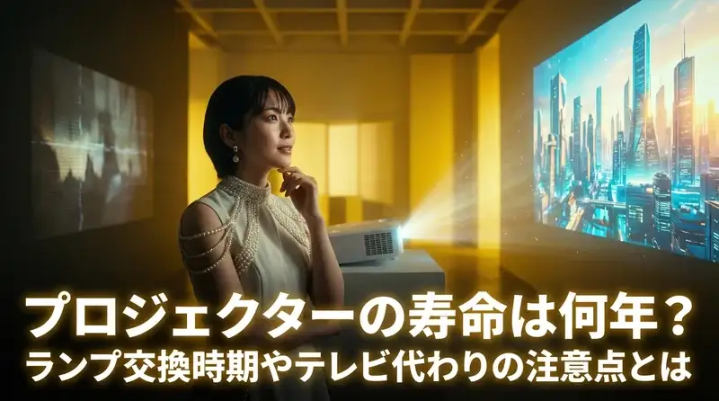 プロジェクターの寿命は何年？ランプ交換時期やテレビ代わりの注意点とは